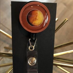 Retractable Nametag Badge Holder Lanyard Handmade